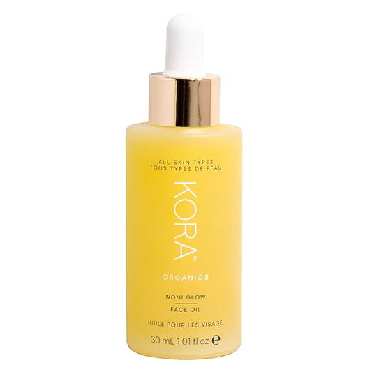 KORA Organics Noni Glow Hydrating Face Oil with Rosehip, Gua Sha Oil, Certified Organic, Cruelty Free, 1.01 fl oz - Beauty Products for Women-GlimoraGlow