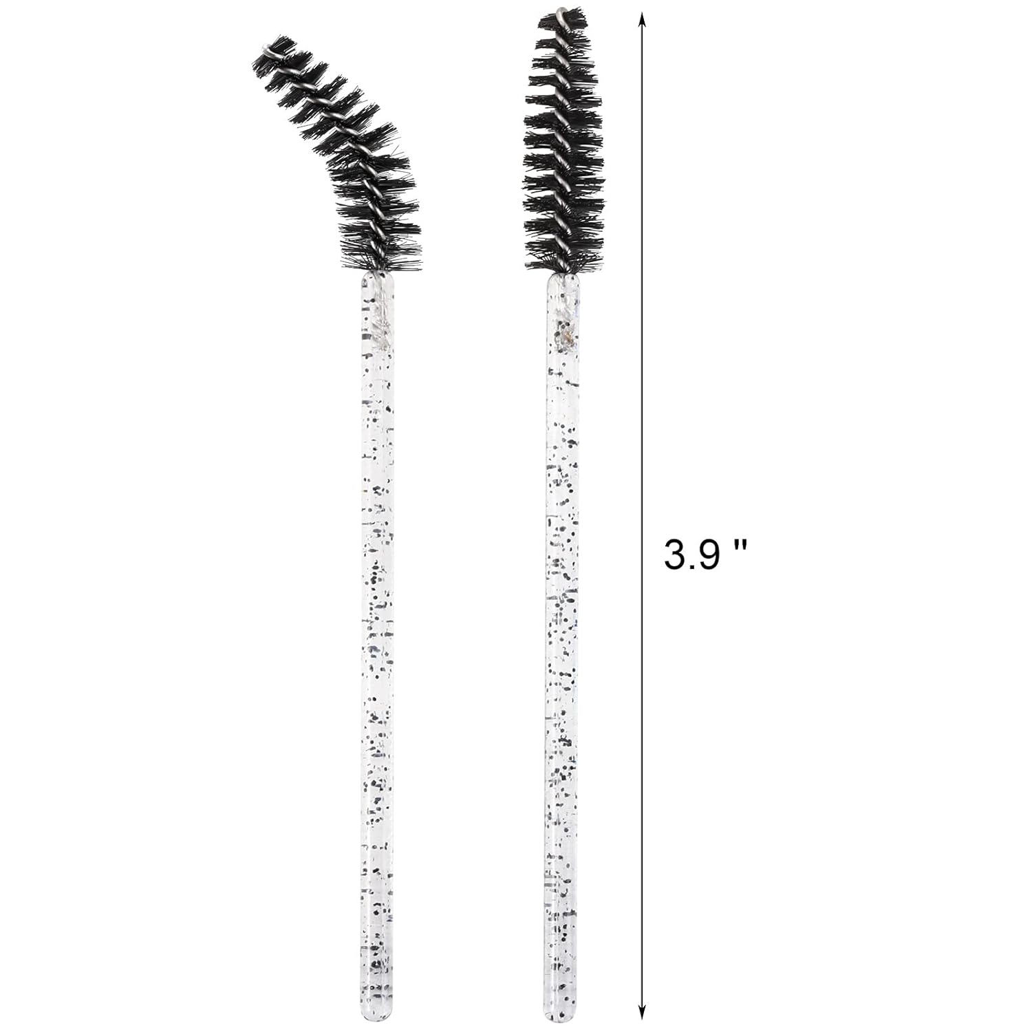 Tbestmax 2000 Disposable Mascara Wands Eyelash Brush Spoolies for Eyebrow Eye Lash Extension Black-GlimoraGlow