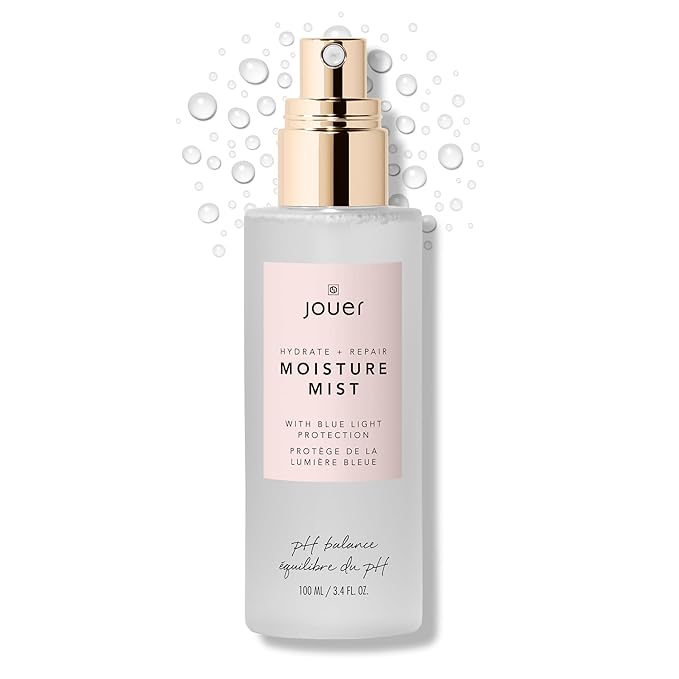 Jouer Hydrate & Repair Moisture Mist with Blue Light Protection, 100ml - Face Spray Mist Hydrating - Makeup Refreshing Mist - Vegan Friendly - Paraben, Gluten, Cruelty & Talc Free-GlimoraGlow