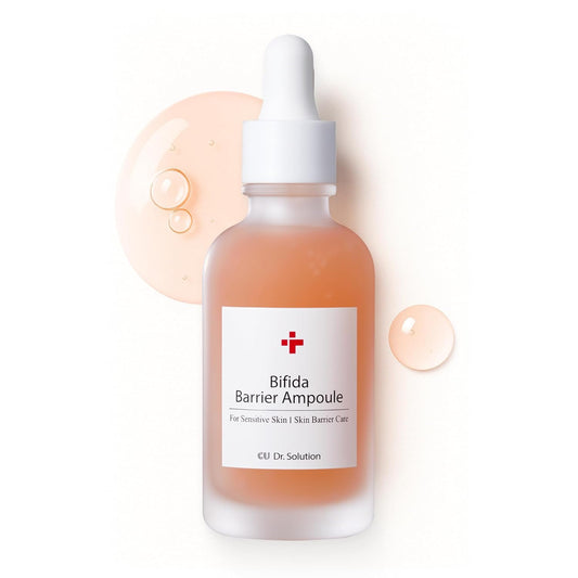 Bifida Barrier Ampoule, CUSKIN, Mild and Moisturizing Korean Skin Care Face Serum Ampoule with Ceramide NP and Hyaluronic Acid for Hydration and Skin Elasticity, 50ml (1.69 Fl. Oz.)-GlimoraGlow