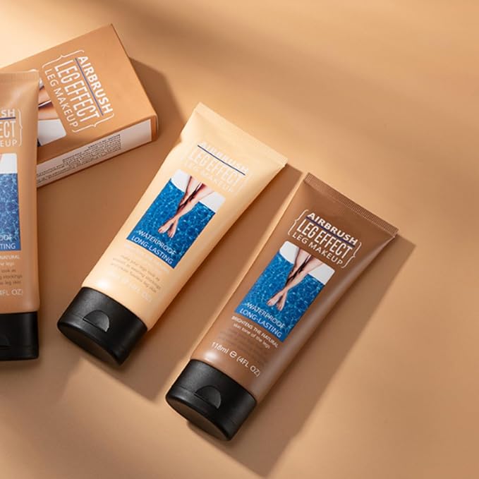 118ml Airbrush Legs, Leg Makeup Lotion, Body Makeup, Waterproof Long Lasting Full Coverage Lightweight Leg Body Cosmetic for Wedding (1#)-GlimoraGlow