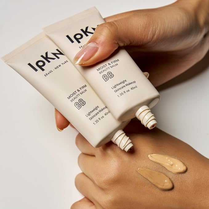 IPKN Moist & Firm BB Cream - Ultra-Hydrating Daily BB Cream with or without SPF40 - Lightweight, Non-Greasy Face Base with Antioxidants for Smooth, Radiant Skin-GlimoraGlow