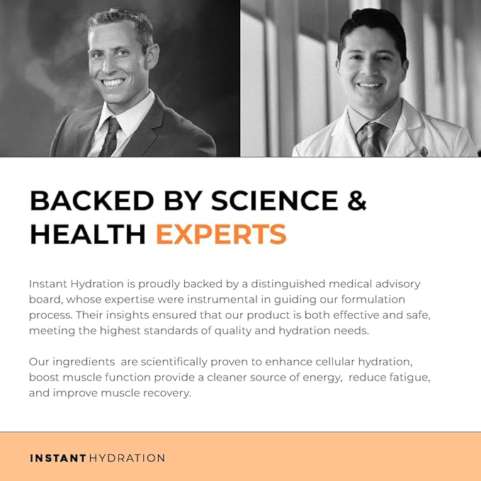 Instant Hydration Electrolytes Powder Packets - Citrus Orange Drink Mix - Zero Sugar - Keto, Vegan, Gluten-Free, Non-GMO - Boost Recovery, Brain Health, Muscle & Tissue Support- 30 Sticks-GlimoraGlow