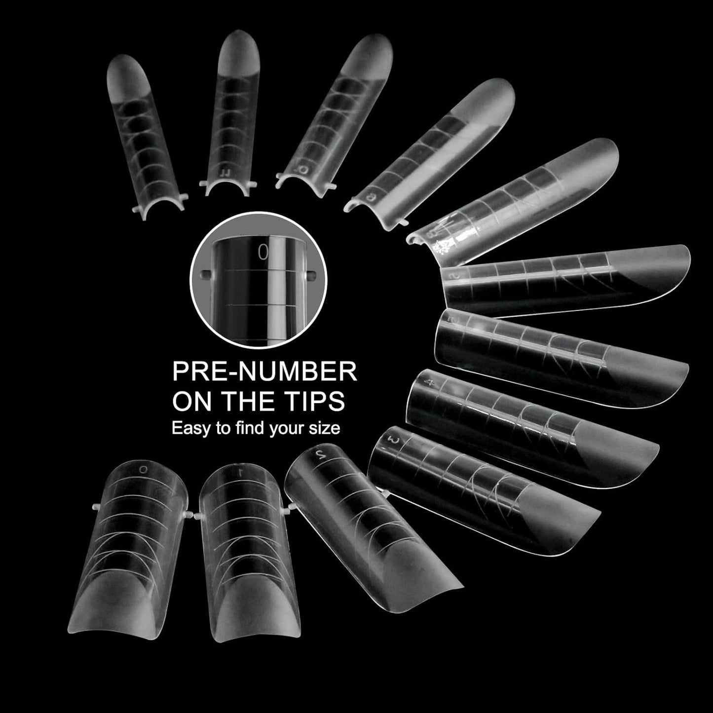 120 Pcs Dual Nail Forms,Matte Square & C-Curved Extension Poly Nail Gel Nail Molds 12 Sizes for Gel Glue, Full Cover Nail Art Design Salon & DIY-GlimoraGlow