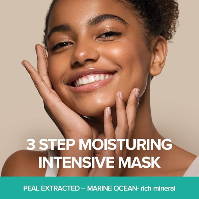 JMsolution Marine Luminous Pearl Deep Moisture 3 Step Skin Care Face Mask - Korean Skincare Facial Mask - boosting Brightening Moisturizing-10 Sheets for Dry Skin-GlimoraGlow