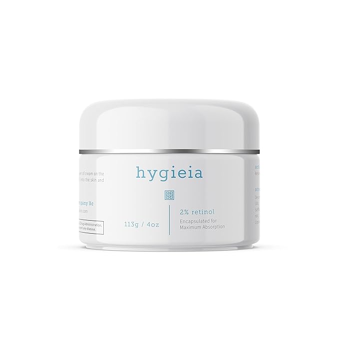 Hygieia + Encapsulated 2% Retinol Cream, 4oz – Liposomal Anti-Wrinkle Cream for Face, Neck & Body – Fast & Deep Cellular Absorption – Day or Night Cream for Firming, Lifting & Repairing Aging Skin-GlimoraGlow