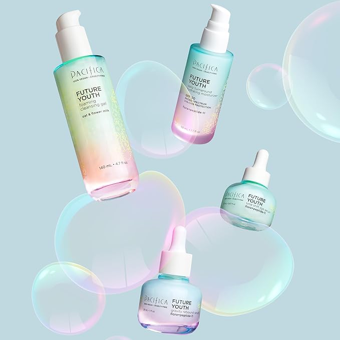 Pacifica Future Youth Gravity Rebound Face Serum – Multi-Peptide Firming Facial Serum for Fine Lines, Anti-Aging & Elasticity Vegan & Cruelty-Free Dermatologist Tested-GlimoraGlow