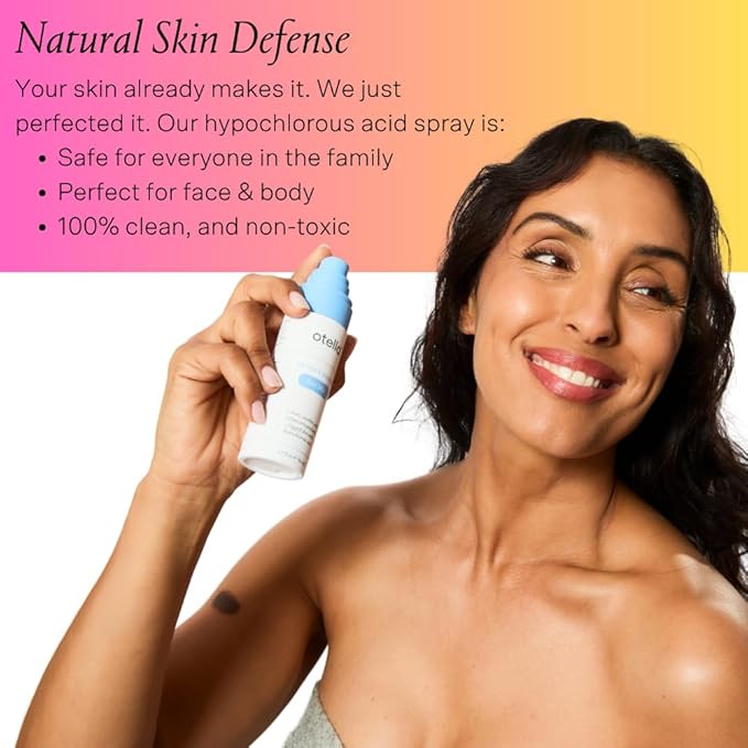 Detox & Soothe Face Mist with Hypochlorous Acid | Reduces Redness & Breakouts | pH Balance & Skin Cleansing for Active Lifestyles | TSA Approved, 2.7 oz | Clean Ingredients-GlimoraGlow