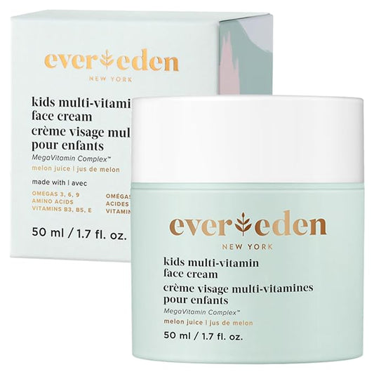 Evereden Kids Face Cream: Melon Juice, 1.7 oz. | Face Lotion | Clean and Non-Toxic Face Moisturizer | Multi-Vitamin Skin Care for Kids-GlimoraGlow