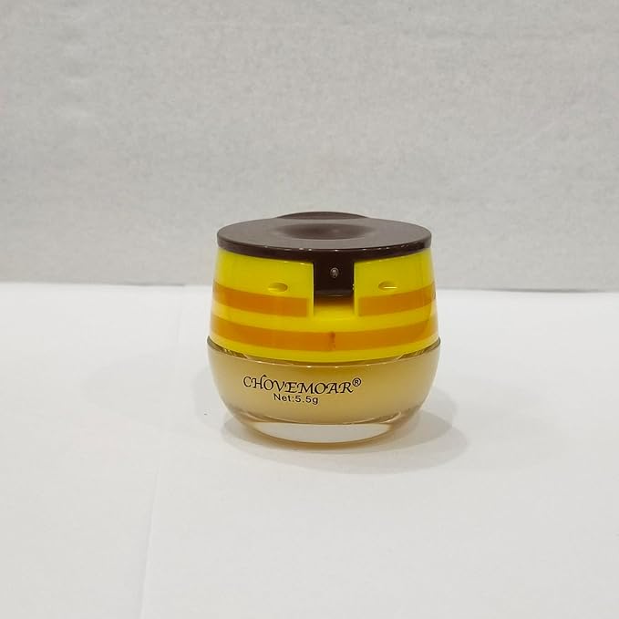 2 PCS Bee Honey Lip Balm Honey Pot, Bee Honey Lip Mask, Reduces Lip Lines, Hydrate & Moisturizing Lip Skin Care, Prevention Dry Cracked Lips, Bee Honey Lip Balm for Lip Repair Treatment-GlimoraGlow