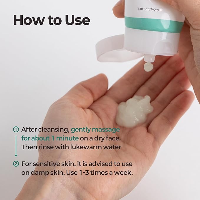 MOTHER MADE LHA Green Tea Exfoliating Aqua Peel Gel, Pore Care, Gentle Facial Exfoliator, Dead Skin Remover, Natural Cellulose for Peeling, Vegan, Korean Skincare, 2 Pack (100ml / 3.38 fl.oz)-GlimoraGlow