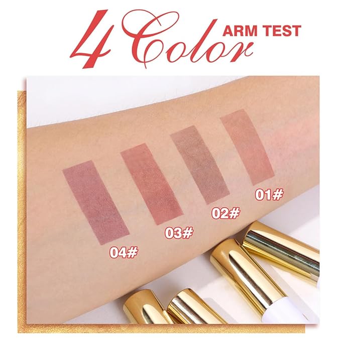 2025 New 24K Gold Liquid Lip Gloss Peel Off Lip Stain Tattoo with Tweezer, Brownish Red Lips Stain Peel Off Masque, Long Lasting Waterproof Lip Tint Stain,Transfer-proof for All Skin Types 02#-GlimoraGlow