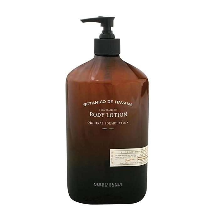 Archipelago Botanicals Botanico De Havana Lotion, Moisturizing Sugar Cane Pineapple & Orange Body Lotion for Soft, Healthy Skin, Paraben Free, Phthalate Free, 15.3 oz-GlimoraGlow