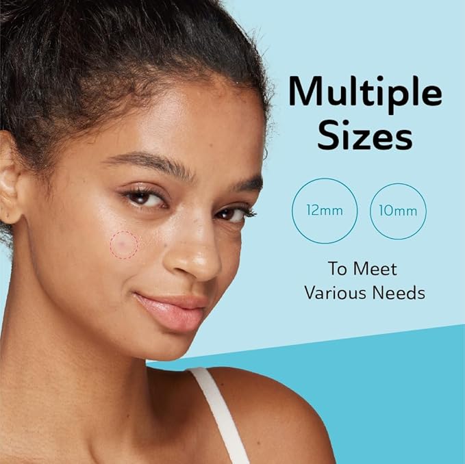 Invisible Pimple Patches for Cystic Acne - Ultra Thin Hydrocolloid Acne Patches & Zit Stickers, Cystic Acne Patch for Surface Blemishes - 48 Count - 2 Sizes Invisible Plus (Clear Patch)-GlimoraGlow