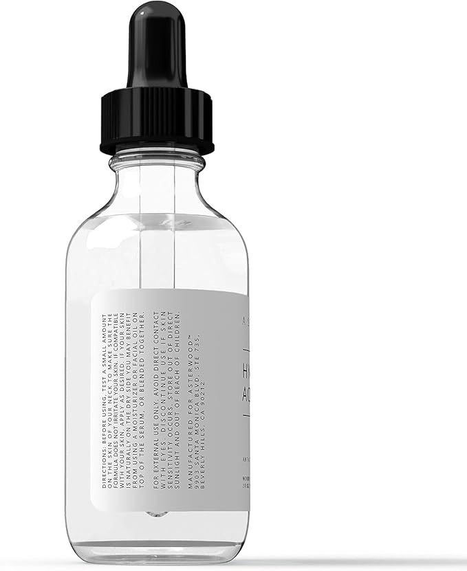 Asterwood Hyaluronic Acid Serum for Face - Plumping, Anti-Aging, Hydrating - Fragrance-Free - 1 Fl Oz-GlimoraGlow