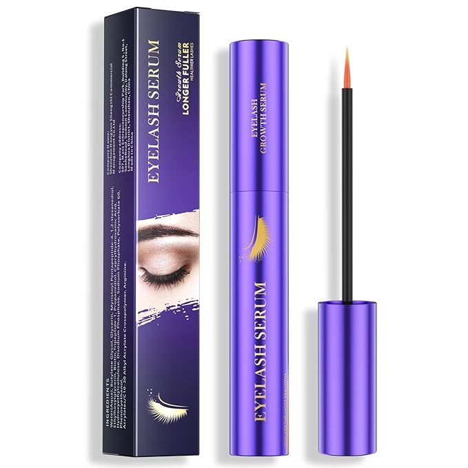 Lash Serum - 8ml Rapid Eyelash Growth Serum for Thickness, Stronger, Healthier Lashes & Brows - Vegan & Cruelty-Free-GlimoraGlow