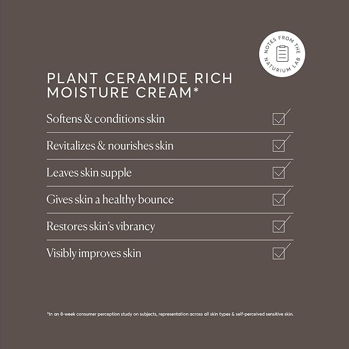 Naturium Plant Ceramide Rich Moisture Cream, Hydrating & Anti-Aging Skincare, 1.7 oz-GlimoraGlow