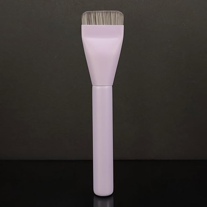 Makeup Brush Set - Flat Foundation Brush, Blender Sponge, Face Spatula, Puff & Heart-Shaped Mixing Palette with Leather Case – Complete Face Makeup Tool Kit for Blending, Foundation & Application-GlimoraGlow