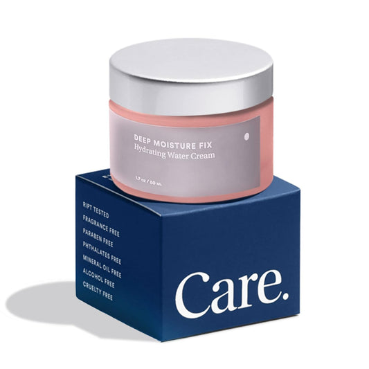 Care Skincare - Deep Moisture Fix, Hydrating Water Cream, Oil Free Face Moisturizer With Hyaluronic Acid, Fragrance Free For All Skin Types, Hydrating + Plumping 1.7 oz.-GlimoraGlow