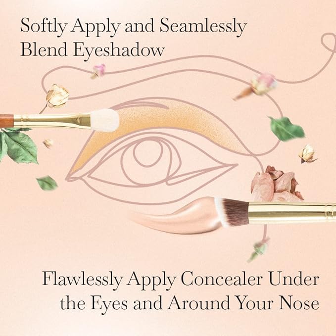 Fuller Cosmetic Brush & Bag Set (Set of 7 Brushes)-GlimoraGlow