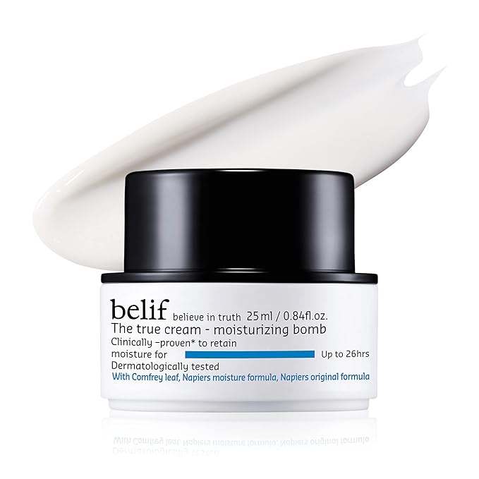 belif The True Cream Moisturizing Bomb with Oak Husk and Vitamin B | Moisturizer | Good for Dry Skin, Dryness Dullness, and Uneven Texture |For Normal, Dry Skin Types-GlimoraGlow