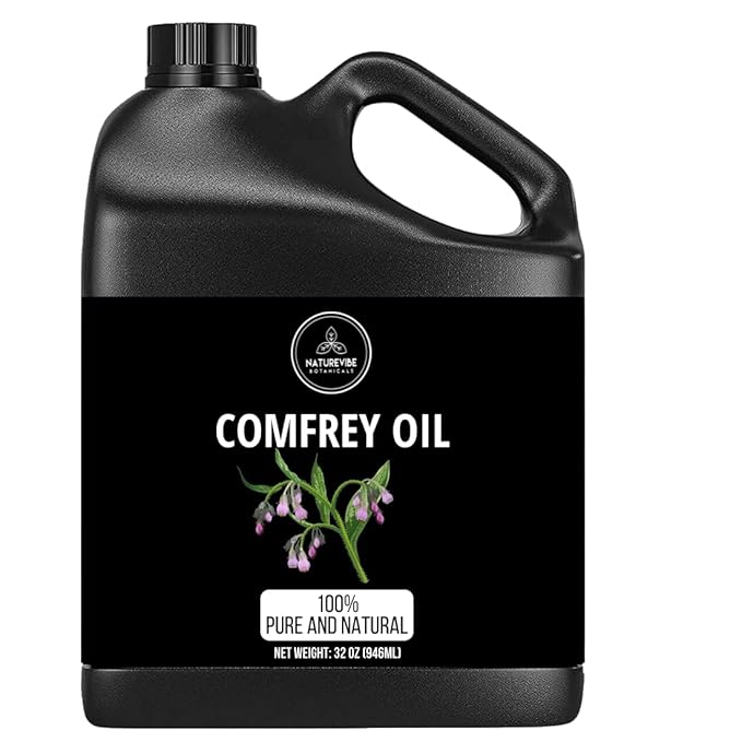 Naturevibe Botanicals Comfrey Oil 32 Ounces | 100% Pure and Natural | Great for Skin Care and Hair Care-GlimoraGlow
