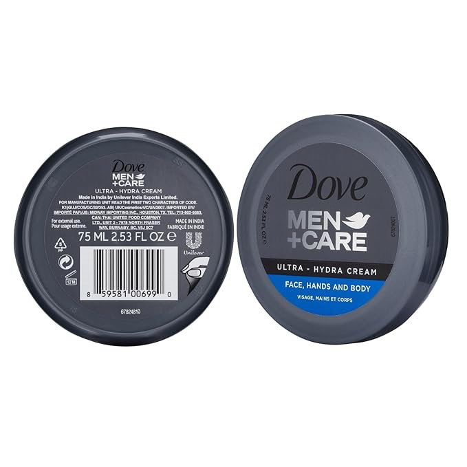 Dove Men+Care Ultra Hydra Cream Lotion, 2.53 Fl Oz (Pack of 12)-GlimoraGlow