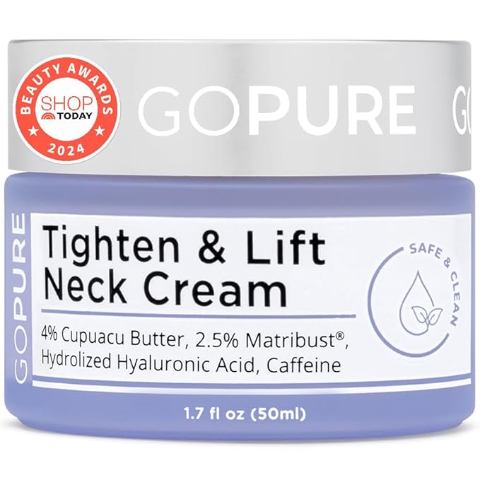 goPure Tighten and Lift Neck Cream- Clinically Tested-GlimoraGlow
