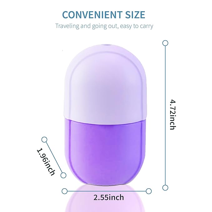 Ice Roller for Face,Ice Face Roller Skin Care ,Face Ice Pack Ice Facial and Eyes Cube Massager tools.Contains Essence Set (Set-Purple)-GlimoraGlow