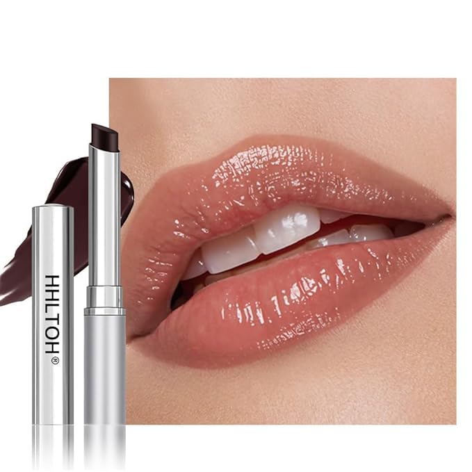 1PCS Honey Tinted Lip Balms Lip Stain, Sheer Hydrating Lip Balm for Women All Skin Tones, Korean Natural Black Cherry Lip Tint Moisturizing Nourishing Lips Balm Lipstick, Bálsamo labial con color miel-GlimoraGlow
