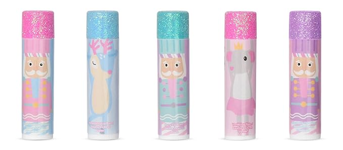 iscream Nutcracker Sweet 5-piece Scented Holiday Lip Balm Set-GlimoraGlow