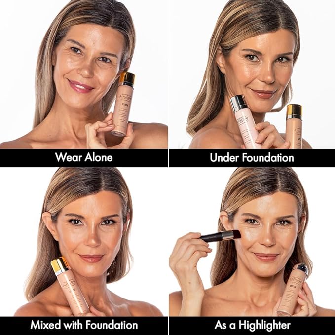 Jerome Alexander MagicMinerals AirGlow Tinted Highlighting Night Mist, Illuminating Airbrush Tinted Moisturizer Spray | Petal Pearl-GlimoraGlow