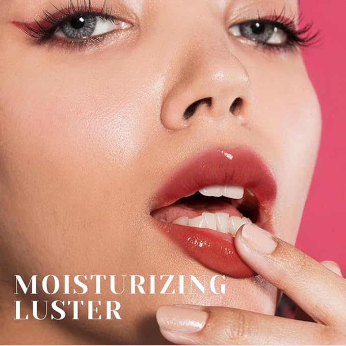 Hydrating Lip Glow Oil, Moisturizing Lip Glow Oil, Nourishing Glossy Transparent Lip Oil, Plumping Lip Oil, Lip Balm, Non-sticky Tinted Toot Lip Balm for Lip Care (ROSEWOOD) 0.2 OZ-GlimoraGlow