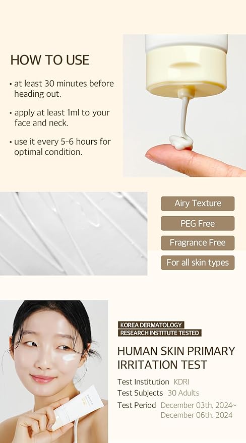 mixsoon Bean Sunscreen 1.69 Fl. Oz. / 50ml SPF 50 Airy Texture Type Lightweight No White Cast For Face Korean Glass Skin Care-GlimoraGlow