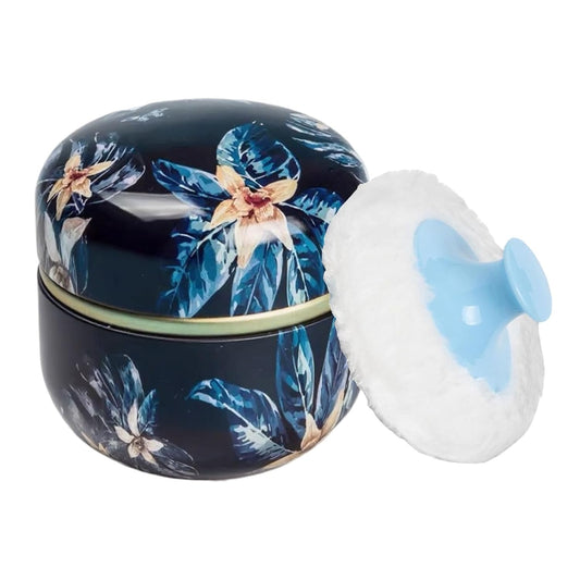 Body Powder Puff and Container, 3.35" Portable Dusting Powder Container with Soft Puff Loose Powder Case Box Jar with Lids for Baby Women Home and Travel Use-GlimoraGlow