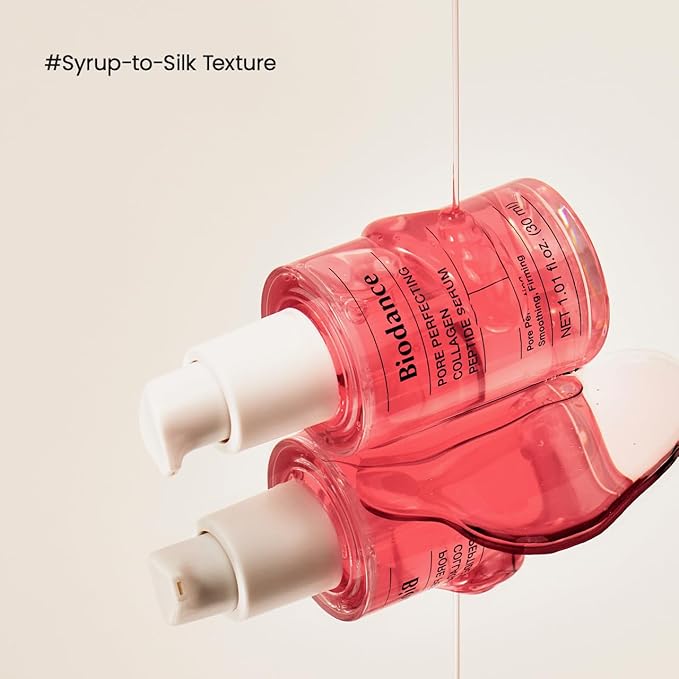 BIODANCE Pore Perfecting Collagen Peptide Serum, Skin Firming & Radiance Boost, Plumping, Pore Care, Makeup Prep Serum for All Skin Types, Korean Skincare | 1.01 fl.oz x 1 ea-GlimoraGlow