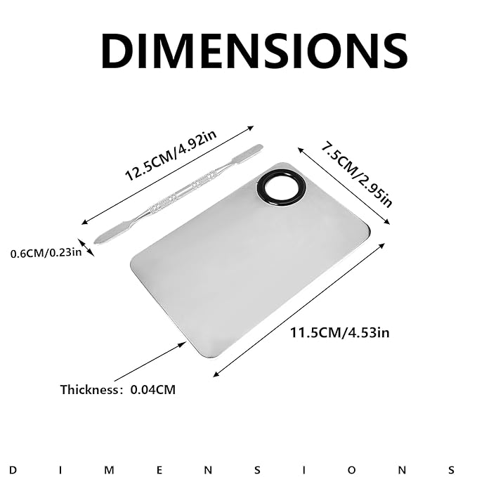 2 Pcs Professional Cream and Lip Makeup Mixing Palette with Spatula Foundation and Lip Palette Set for Travel-GlimoraGlow