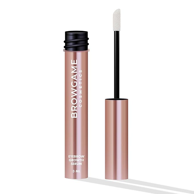 Eyebrow Growth Serum - Provides Full, Healthy And Well Defined Eyebrows - High Technology Formula - Vegan And Cruelty Free - Flexible Applicator Developed Specifically For Brows - 0.1 Oz-GlimoraGlow