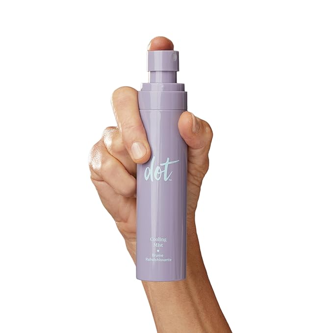 dot Cooling Facial Mist With Vitamin C, Plant-Based Antioxidants & Skin Revitalizing Feminage - Face Mist that Moistures, Rejuvenates & Clarifies – For All Skin Types – Menopause Skincare - 3.4 oz-GlimoraGlow