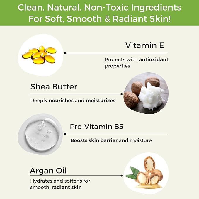 RaGaNaturals Natural Unscented Body Lotion for Dry, Sensitive Skin with Shea Butter, Avocado Oil & Vitamin E - Moisturizing, Fragrance Free Hand Lotion With Organic Essence -For Women, Men, Kids-16 Oz-GlimoraGlow