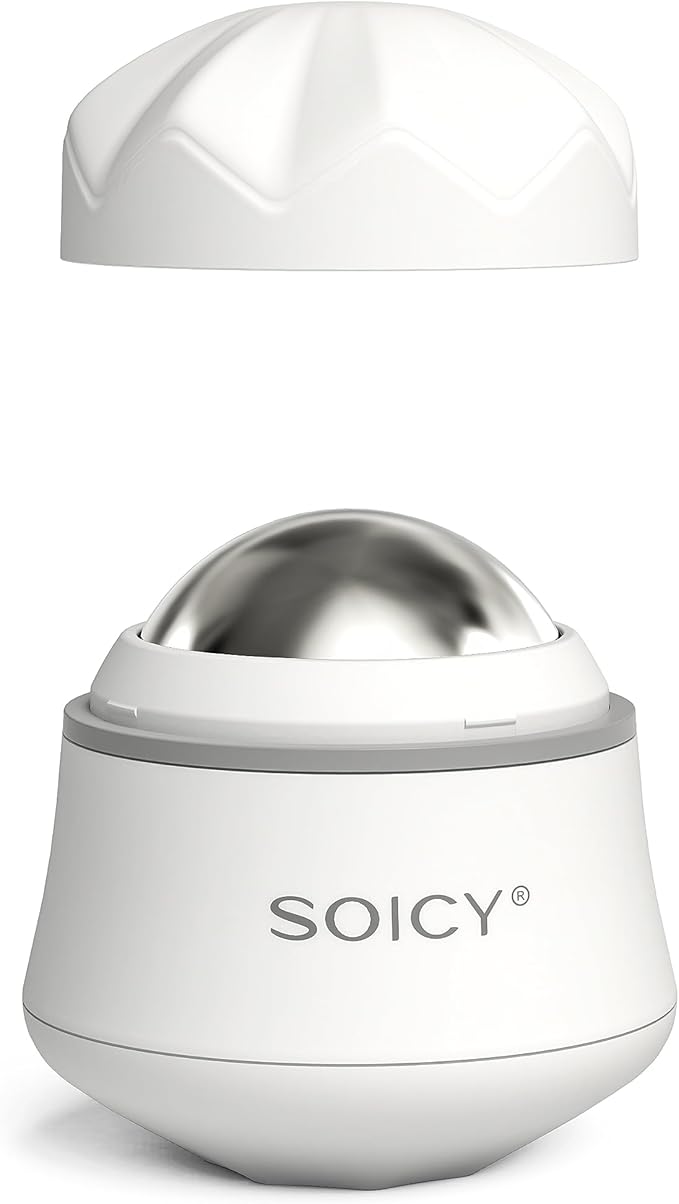 Facial Roller Stainless Steel Eye and Face Ice Massage Roller 360 Degree Rotate Ice Massage Roller Beauty Skin Care Tool-GlimoraGlow