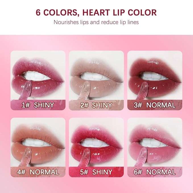 ibcccndc Lip Plumper Plumping Lip Gloss Hydrating Nourishing Lip Oil Red Liquid Lipstick Lip Care Products Mineral Oil Clear Lipgloss (2)-GlimoraGlow
