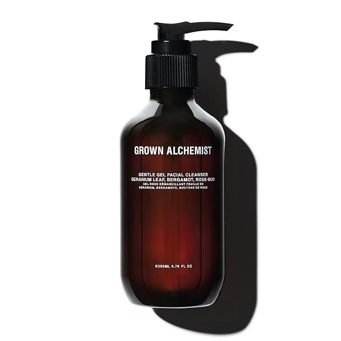 Grown Alchemist Gentle Gel Facial Cleanser (200ml) Natural Face Wash. Hydrating Bergamot & Rosebud Exfoliating with Willow Bark, a Salicylic Acid Alternative.-GlimoraGlow