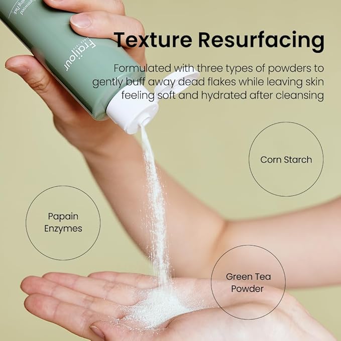 Wormwood Enzyme Cleansing Pack – Korean Powder Face Cleanser & Exfoliant with Papaya Enzyme, AHA BHA PHA, Low pH, Clears Acne & Pores, Smooths Texture, for All Skin Types, 2.82 oz.-GlimoraGlow