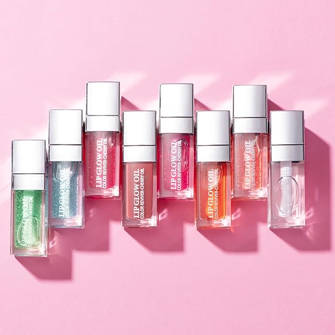 Hydrating Lip Glow Oil Moisturizing Plumping Lip Tint Lip Gloss Transparent Lip Balm Long Lasting Nourishing Repairing Lightening Lip Lines (000# CLEAR)-GlimoraGlow