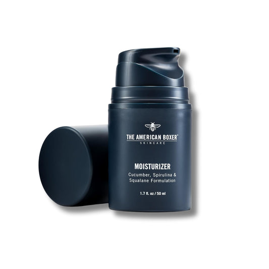 Mens Face Moisturizer, Hydrates Dry Skin, Soothes Irritation, Eliminates Razor Burn & Redness, Daily Use Moisturizing Face Cream, Anti Aging & Anti Wrinkle, Fragrance Free, No Sticking, No Strong Odor-GlimoraGlow