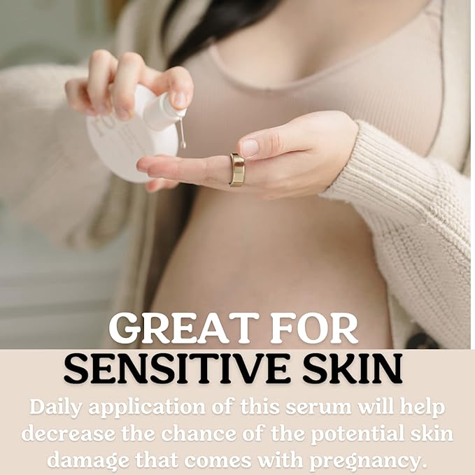 Stretch Mark Belly Serum/Oil for Sensitive Skin with Long and Short-term Hydration, Increases Skin Elasticity and Firmness Reduce Stretch Marks (Belly Serum)-GlimoraGlow