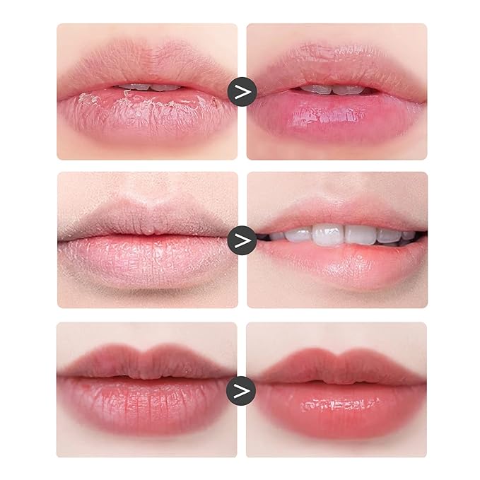 2 In 1 Lip Care Set - Lip Sleep Mask & Lip Scrub - Lip Wrinkles Improve - Cracked Lip Lipstick & Moisturizing Cream - Night Exfoliation Improve Dry and Peeling Lips - Suitable for All Skin Lip Primer-GlimoraGlow