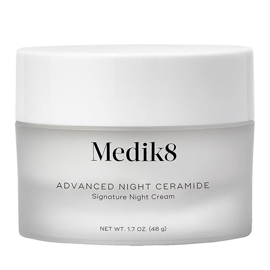Medik8 Advanced Night Ceramide - Signature Anti Aging Night Cream for Face - Face Moisturizer with Skin Tightening Ceramides and Antioxidants - 1.7 oz-GlimoraGlow