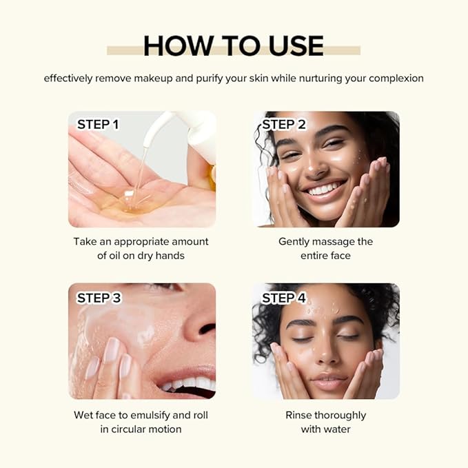 Neutriherbs Makeup Remover Oil Cleanser, Vitamin C Cleansing Oil for Long Last and Waterproof Makeup, Sunscreen, Fit All Skin Type - 3.71 Fl.Oz-GlimoraGlow